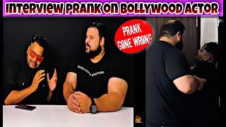 Interview Prank On Bollywood Actor Gone Wrong 😑 | @reshaddelawarkhan  | Prankstar Shubham Sharma