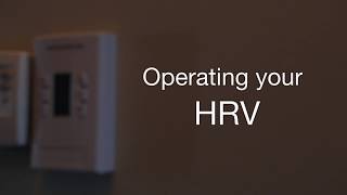 Operating your HRV - English Version