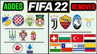 *NEW* FIFA 22 NEWS | All Added & Removed Licenses - Leagues, Clubs & National Teams