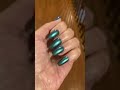 Reflection pool on short coffin press on nails . Sally Hansen color therapy #pressons #longnails