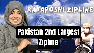 Zipline Gilgit Baltistan|| 2nd largest Zipline of Pakistan|| Rakaposhi Zipline|| Seema Batool