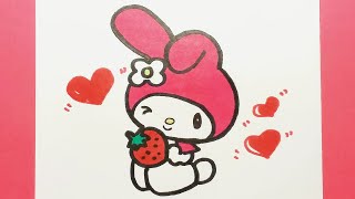 HOW TO DRAW A RABBIT (MY MELODY FROM SANRIO)