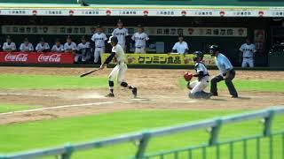 第100回西兵庫大会決勝　姫路工業　9回裏　6番　藤岡6レフト右二塁打