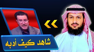 خطييييير: الشيخ فراج الصهيبي يسحق مناظر التلفزيون الإيراني الشيعي ميثم الموسوي