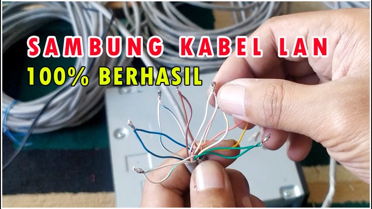 CARA SAMBUNG KABEL LAN - YouTube