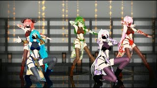 【MMD】「被害妄想攜帶女子（笑）」《TDA Ninja Girls》