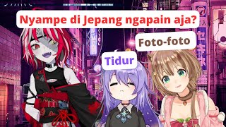 Perbedaan Risu dan Moona Ketika Tiba Di Jepang | Ollie, Risu, \u0026 Moona Hololive ID