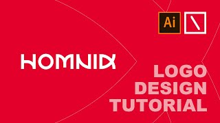 HOMNID Text Logo Design Tutorial in Adobe Illustrator