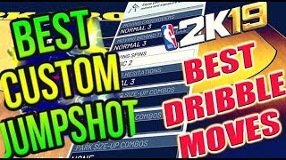THIS IS THE BEST JUMPSHOT IN NBA 2K19 RIGHT NOW + BEST DRIBBLE MOVES/SIGNATURE STYLES! PLAYSHARP!
