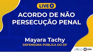 Acordo de Não persecução penal | Profa. Mayara Tachy