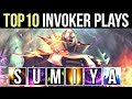 TOP 10 MOST EPIC INVOKER PLAYS by SumiYa Best Invoker Moments WTF Dota 2