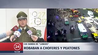 Detienen a sujetos que robaban en la Alameda y Meiggs | 24 Horas TVN Chile