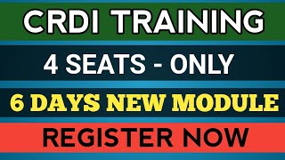 CRDI TRAINING NEW MODULE | DSI AGRA 01169652538