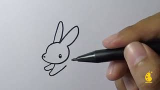 How to Draw Bunny Hopping