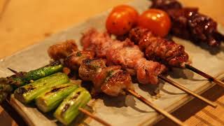 Grilled Fallopian tubes and  Ovaries?  Only in Japan - Toritama Yakitori Restaurant in Tokyo Japan