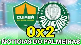 PALMEIRAS VENCE O CUIABÁ POR 2x0 PELO BRASILEIRÃO.