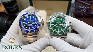 NEW 2021 ROLEX Submariner 'Bluesy' 126613LB | Unboxing & mini review | 'HULK' 116610LV Comparison