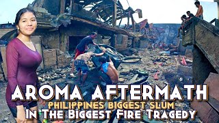 Philippines Biggest Slum In CHAOS | When Super Fire Hits Aroma | Biggest Tragedy Ever | [4K] 🇵🇭