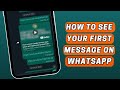 How to See First Message on WhatsApp Without Scrolling | New WhatsApp Trick