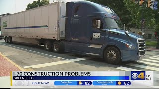 Interstate and highway construction causing traffic headaches around downtown Greenfield