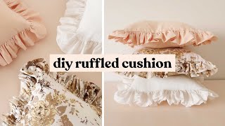 How To Make A Ruffled Cushion | DIY Cottagecore Home Decor