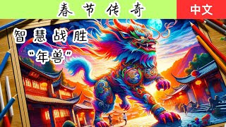 春节传奇：智慧战胜“年兽” |春节传说|年兽|智慧与勇气|团结力量|中国传统文化|中国传统习俗|庆祝新年|中国文化传承