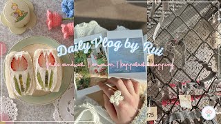 [Daily Vlog] Rainy holiday making fruit sandwiches 🌷 ｜ Kappabashi ｜ Museum 🪷 ｜ Pure tofu stew 🍲