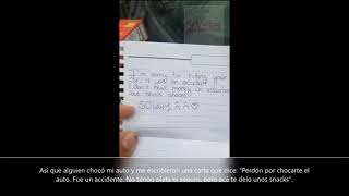 Le CHOCARON el auto y le dejaron un INCREIBLE regalo