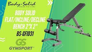 Body Solid Flat/Incline/Decline Bench 2\