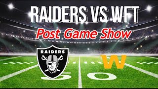 Raiders vs Washington Football Team Post Game Show