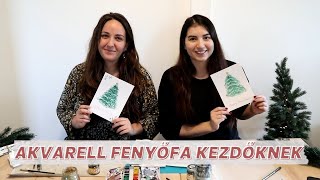 Karácsonyi akvarell workshop - kezdőknek 🎄