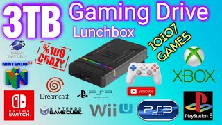 3TB plug \u0026 play cheap Retro Gaming Drive    I PS4 Switch XBOX PS3 WII I