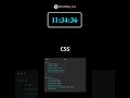 Amazing Time clock in html css javascript #mrcodding