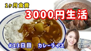 一ヶ月3000円生活リメイク～１３日目～