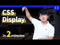 CSS Display explained in 2 minutes ( Basics of CSS by CodeON Jason K )