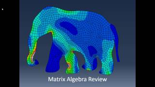 FEA 04: Matrix Algebra Review