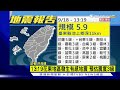 13 19台東池上再震 規模5.9 最大震度花蓮5強｜tvbs新聞