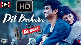 Dil Bechara Karaoke | Title Track | Lyrical | Sushant Singh Rajput | A.R. Rahman