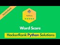 HackerRank Words Score problem solution in Python | Python problems solutions | Programmingoneonone