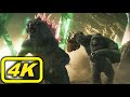 Godzilla and Kong enter Hollow Earth - Full Scene 4K - Godzilla x Kong: The New Empire