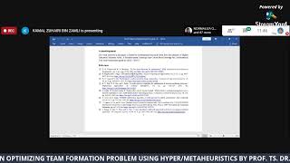 ON OPTIMIZING TEAM FORMATION PROBLEM USING HYPER/METAHEURISTIC