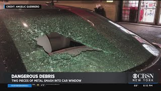 More Debris Falls From Subway Tracks, Smashes Car Window