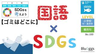 NO.133【1日1問SDGs x 国語（レベル：小学生）】【ゴミはどこに／目標１４：海の豊かさを守ろう】慣用句　プラごみ　海洋ゴミ