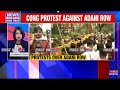 breaking news congress stages dramatic protest against bjp demanding jpc probe in adani issue