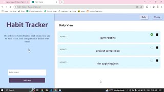 React-Habit-Tracker | Coding Ninjas Skill Test