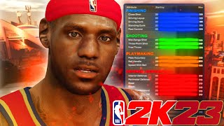 NBA 2K23 *ROOKIE* LEBRON JAMES BUILD | UNSTOPPABLE 2-WAY SLASHING SF W/ CONTACT DUNKS & PLAYMAKING