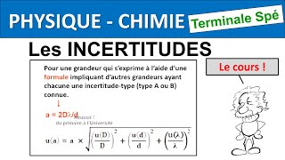 Uncertainties Specialty Physics Chemistry