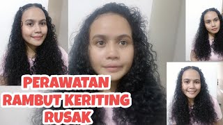 PERAWATAN RAMBUT KERITING RUSAK, KERING & MUDAH PATAH #Masker Rambut #Masker Alami