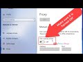 Fix Windows 10 could not automatically detect this network's proxy settings Error