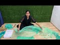 old saree re use idea पूरानी heavy work saree से बनाए कलीदार लहंगा 20 kali lehenga cutting